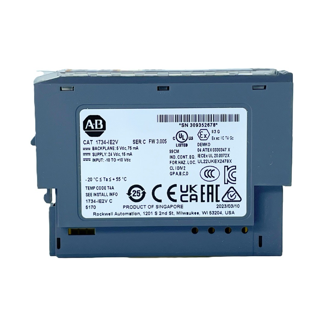 Módulo de Entrada Analógica 1734-IE2V asAllen-Bradley / Rockwell Automation - Imagem 3