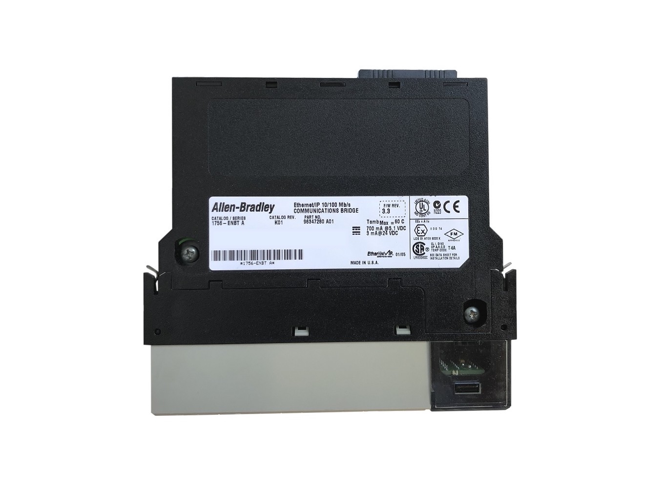 Módulo Ethernet/IP 1756-ENBT ControlLogix Rockwell Allen-Bradley - Imagem 2